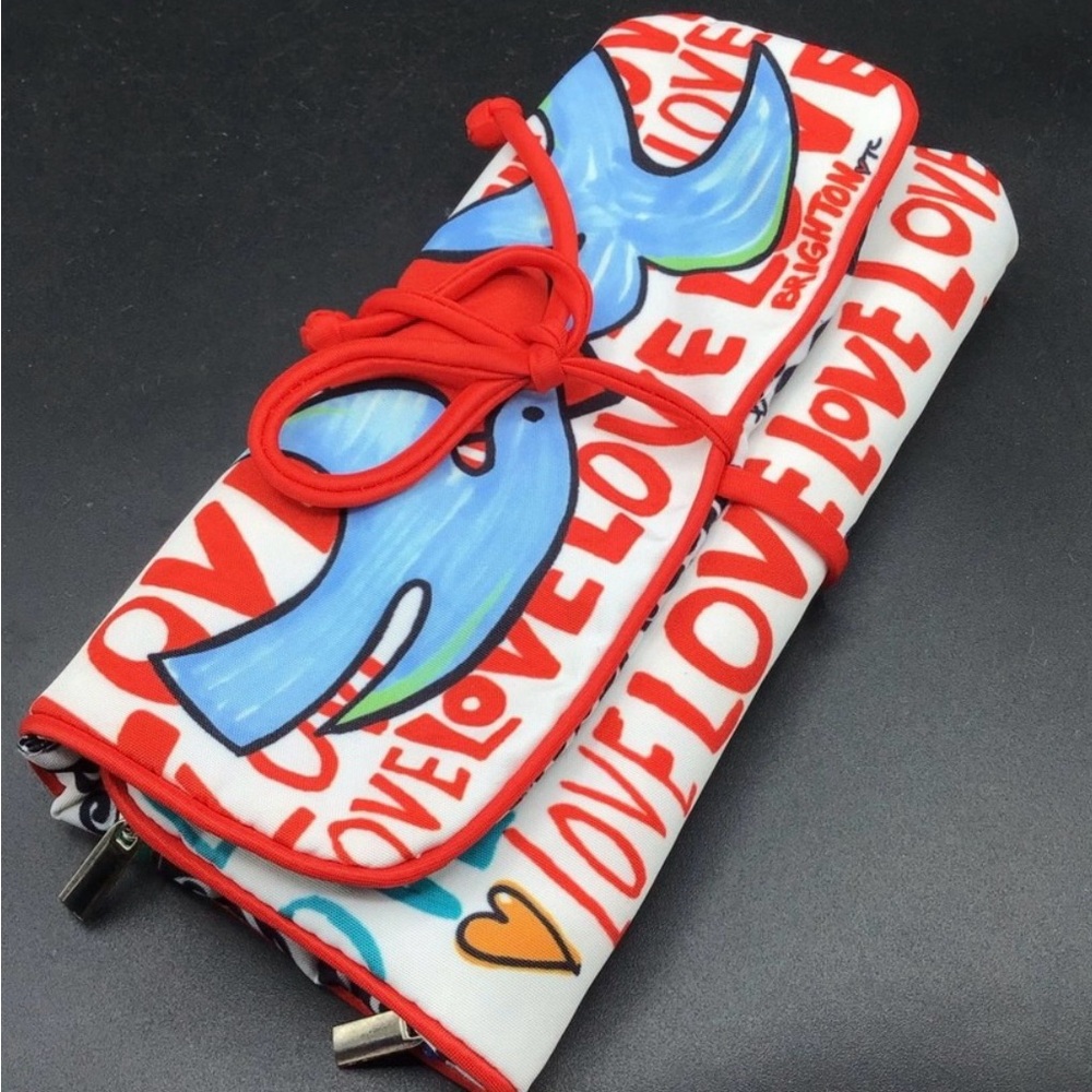 Brighton Love Design jewelry travel case - Red, Blue, White